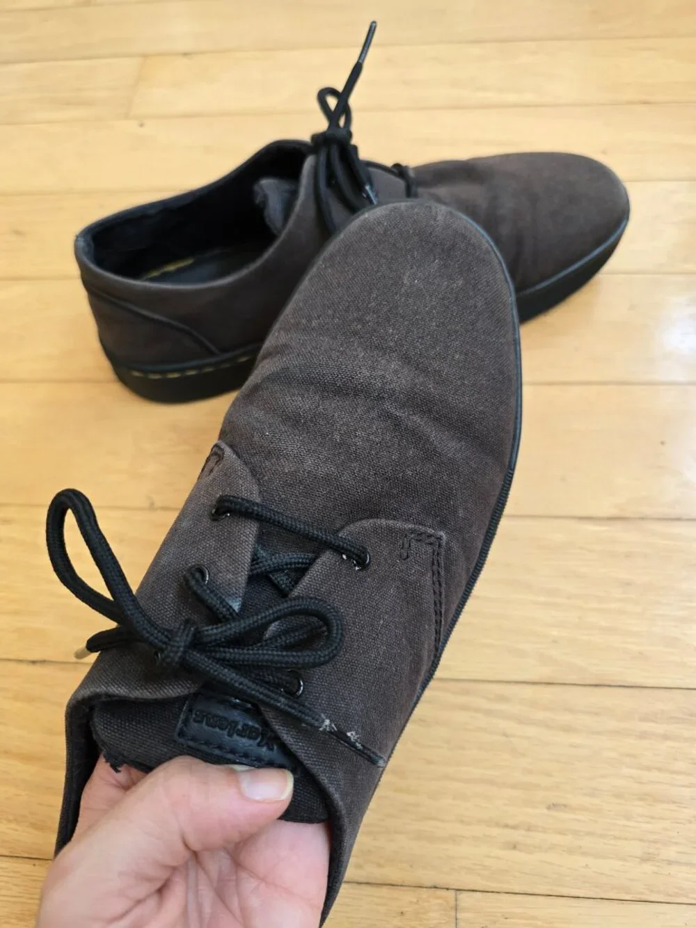 Dr Martens | Cairo Lo Black Canvas Indie Grunge Oxford Shoes | Mens 10
